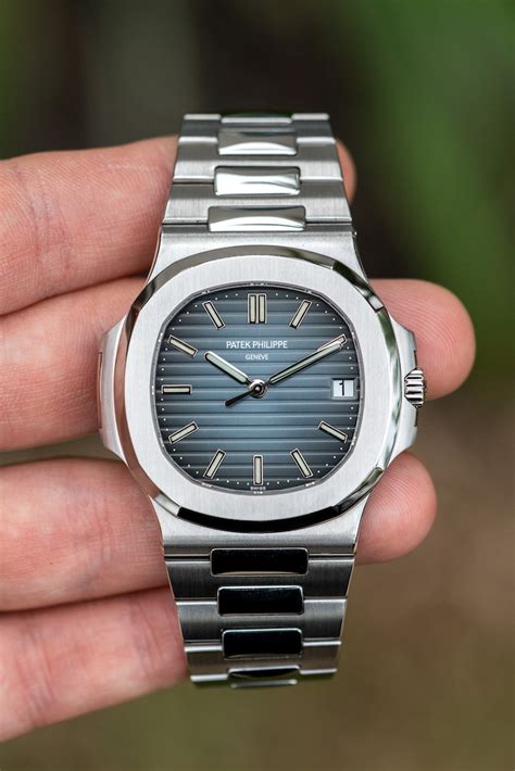 patek philippe nautilus steel blue dial|patek philippe nautilus watches prices.